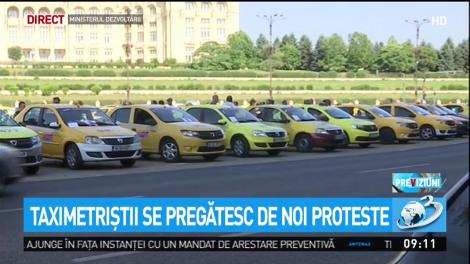 Taximetriştii se pregătesc de noi proteste