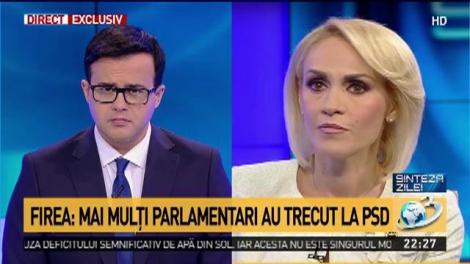 Gabriela Firea, anunț-bombă: Mai mulți parlamentari trec la PSD