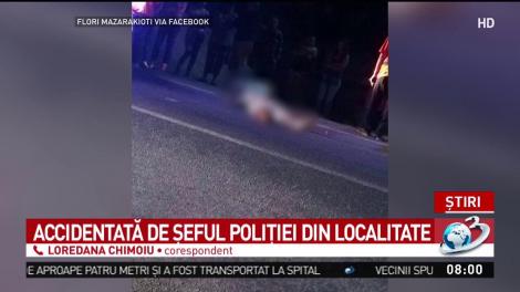 Accidentată mortal de șeful poliției din localitate