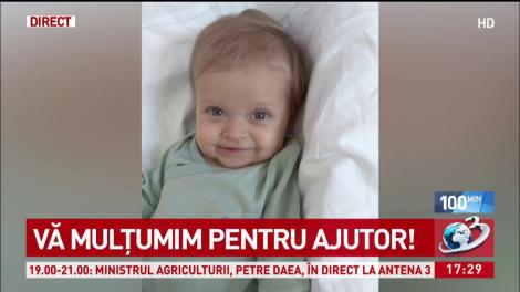 Operaţie de transplant reuşită pentru micuţa Diana. Alessandra Stoicescu le mulţumeşte celor care au ajutat-o