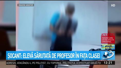 Explicația halucinantă oferită de profesorul care a fost surprins sărut&acirc;ndu-și eleva &icirc;n clasă