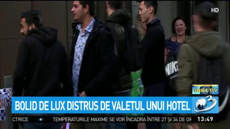 Accident spectaculos cu un bolid de lux! A vrut să parcheze, dar&hellip;Toți și-au făcut cruce