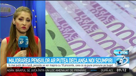 Majorarea pensiilor ar putea declanşa noi scumpiri