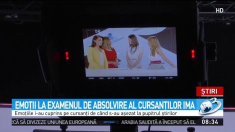 Emoţii la examenul de absolvire la cursanţii IMA
