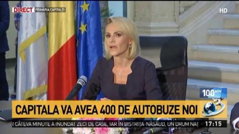 Gabriela Firea anunță că a cumpărat 400 de autobuze noi