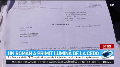 Un rom&acirc;n a primit lumină de la CEDO
