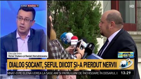 Dialog şocant. Şeful DIICOT şi-a pierdut nervii şi a ameninţat un jurnalist &icirc;n direct