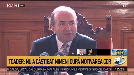 Anunţul ministrului Justiţiei după motivarea CCR