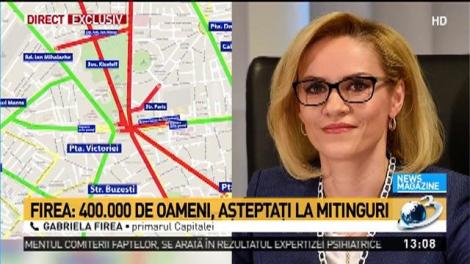 Gabriela Firea, mesaj de ultimă oră: Vor veni peste 400.000 de oameni la mitingul PSD