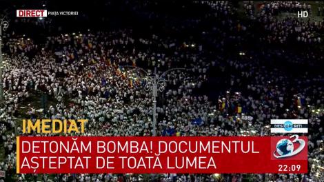 Piața Victoriei s-a luminat de lanterne de data aceasta &icirc;mpotriva abuzurilor