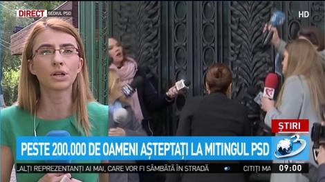 Peste 200.000 de oameni sunt așteptați la mitingul PSD