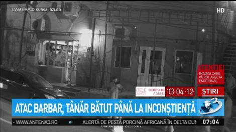 Atenție, imagini cu un puternic impact emoțional! Un tânăr din Iași a fost bătut de un bărbat, până a fost lăsat inconștient (VIDEO)
