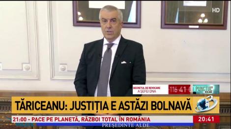 Tăriceanu, mesaj după mitingul din Piaţa Victoriei: Justiția e astăzi bolnavă