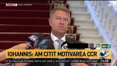 Klaus Iohannis, despre motivarea CCR în cazul șefei DNA: „Aduce mai multe întrebări decât clarificări”