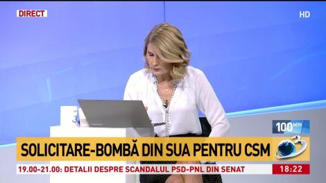 Solicitare din SUA pentru CSM. &bdquo;Consiliul Superior al Magistraturii să verifice de ce a fost președinta &Icirc;CCJ la SRI&rdquo;