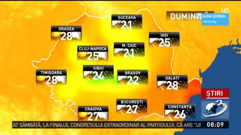 Prognoză meteo. Ploi torențiale și fenomene extreme &icirc;n mai multe zone ale țării