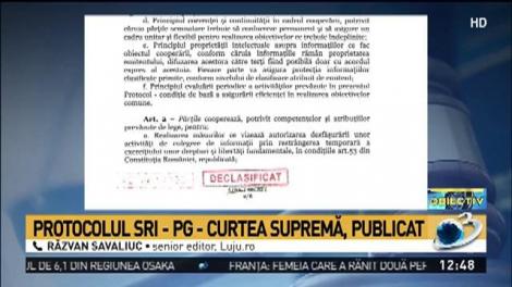 SRI a publicat protocolul cu Parchetul General şi Instanţa Supremă. Ce conține textul &icirc;nțelegerii secrete