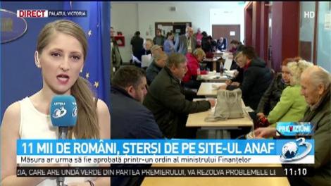 11.000 de rom&acirc;ni, şterşi de pe site-ul ANAF