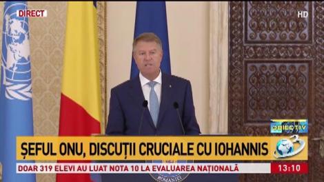 Ce a discutat Klaus Iohannis cu şeful ONU