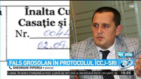 Avocatul Gheorghe Piperea, despre semnătura pe protocolul SRI-&Icirc;CCJ