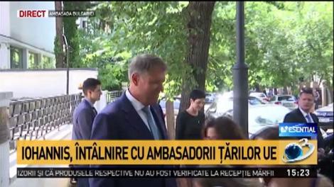 Iohannis, &icirc;nt&acirc;lnire cu ambasadorii ţărilor UE. Ce declaraţii a făcut preşedintele