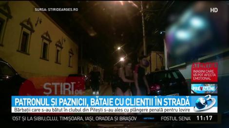 Bătaie &icirc;ntr-un club din Piteşti. Patronul şi paznicii s-au bătut cu mai mulţi clienţi beţi