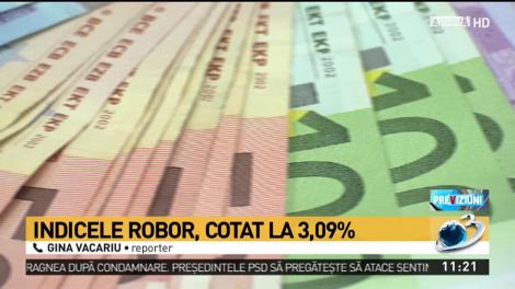 Indicele ROBOR, cotaţie istorică: 3,09%