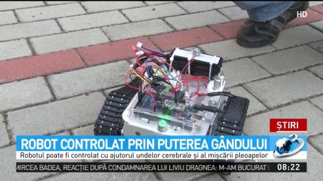 Robotul controlat prin puterea g&acirc;ndului, invenţia fabuloasă a unui student rom&acirc;n