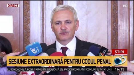 Liviu Dragnea, decizie în privința codurilor penale: E exclusă adoptarea unei ordonanțe de urgență