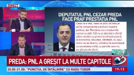 Deputatul PNL Cezar Preda face praf prestaţia PNL