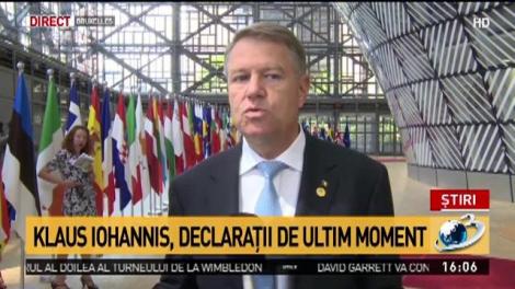 Ce declaraţii a făcut preşedintele Klaus Iohannis de la Bruxelles