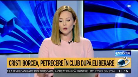 Cristi Borcea, petrecere în club după eliberare