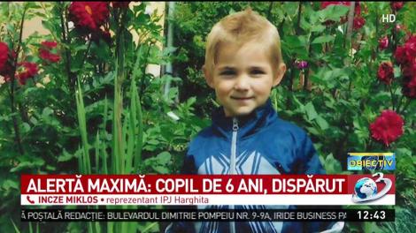 Alertă maximă &icirc;n Harghita. Un copil de şase ani a dispărut