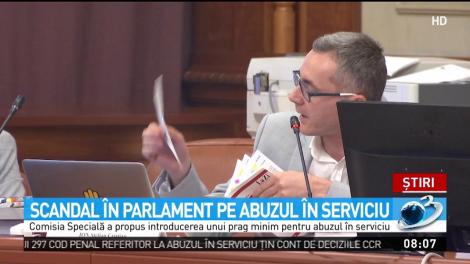 Scandal &icirc;n Parlament pe abuzul &icirc;n serviciu