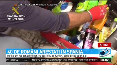 Autorităţile spaniole au arestat 40 de români