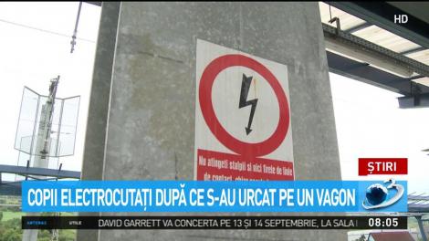 Copii electrocutaţi după ce s-au urcat pe un vagon din Brăila