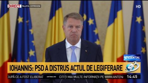 Klaus Iohannis, despre adoptarea Codului penal: Modificările care s-au făcut sunt fie inutile, fie chiar toxice. Contest la CCR