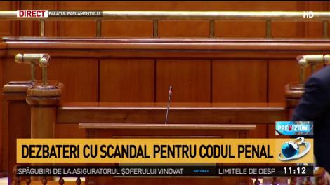 Dezbateri cu scandal pentru Codul penal