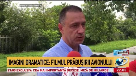 Imagini dramatice: Filmul prăbușirii avionului
