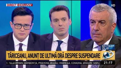 Tăriceanu: „Voi susține necondiționat o decizie a Coaliției de a demara procedura de suspendare”