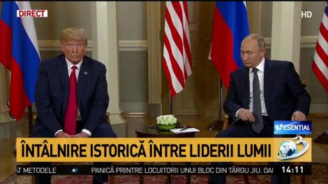 Imagini în direct cu Vladimir Putin şi Donald Trump, faţă în faţă