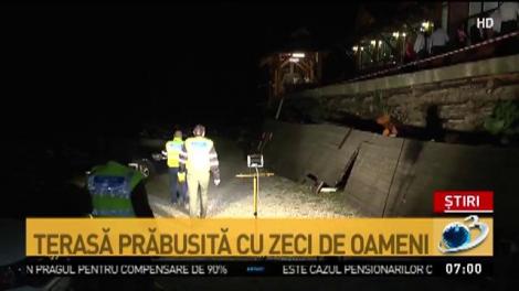 Incident grav la o nuntă din staţiunea Durău. Terasa localului s-a prăbuşit