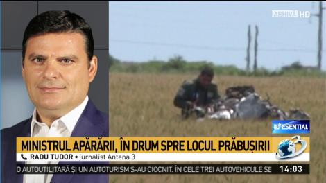 Radu Tudor, despre accidentul aviatic din judeţul Bacău