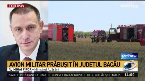 Un avion militar s-a prăbuşit &icirc;n judeţul Bacău