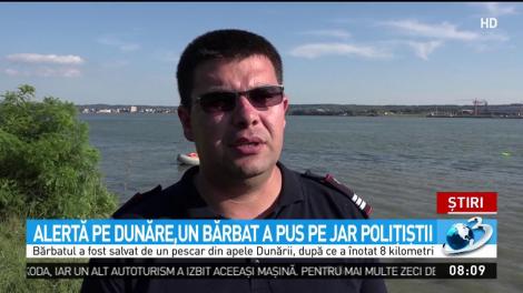 Alertă pe Dunăre, un bărbat a pus pe jar poliţiştii