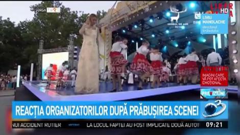 Reacţia organizatorilor după prăbuşirea scenei de la festivalul Mamaia Copiilor