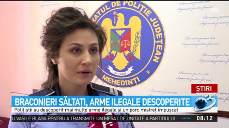 Poliţiştii din Mehedinţi au reţinut mai multe persoane suspectate de braconaj
