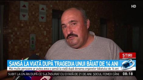 Şansă la viaţă după tragedia unui băiat de 14 ani