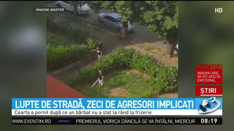 Lupte de stradă la Galaţi cu b&acirc;te şi pietre