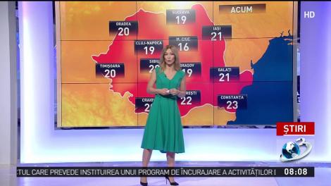 Vremea va fi instabilă la sf&acirc;rşitul săptăm&acirc;nii